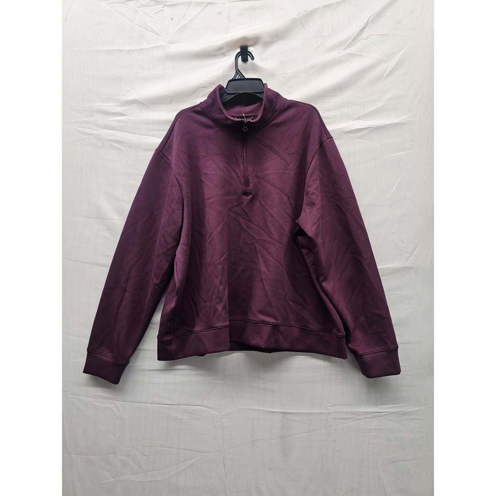 All in Motion Womens 1/2 Zip Pullover Burgundy Rayon Blend Workout Size 2XL - Picture 1 of 5